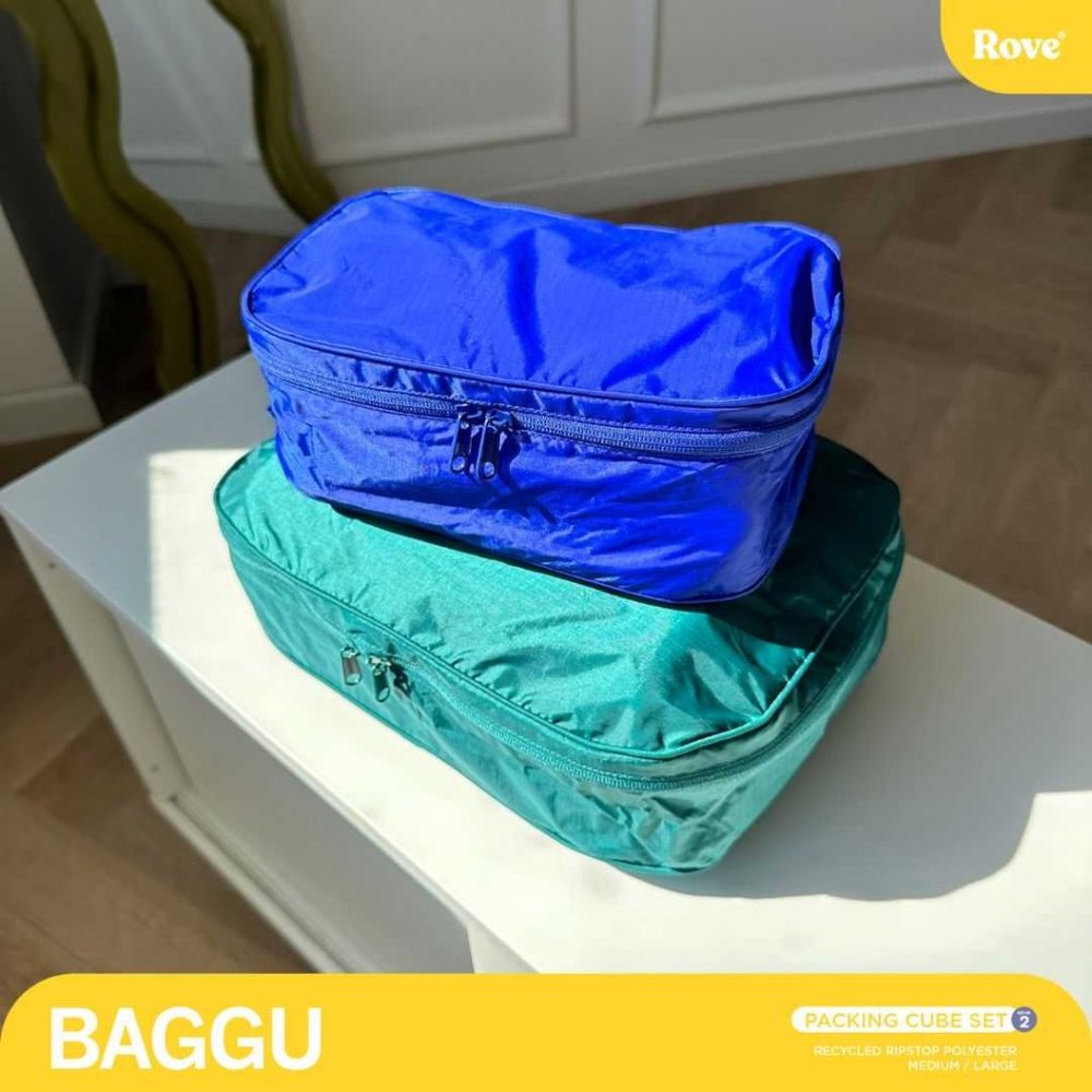 NWOT Baggu Packing Cube Large - Malachite - Picture 6 of 6